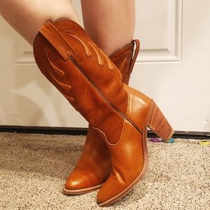 FRYE Authentic Women's Western Cowboy / Cowgirl Boots size 8.5 CHRISTMAS GIFT